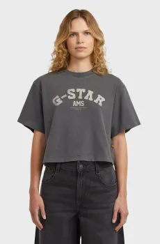 Женская серая футболка Washed Серый L G-Star RAW D27978,C756