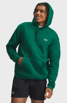 Мужское зеленое худи UA Rival Flc Hoodie Зеленый XL Under Armour 6013448-312
