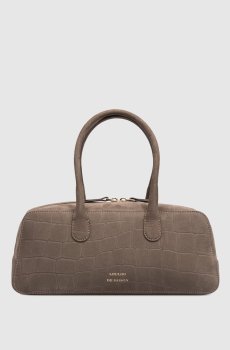 Коричневая сумка-багет MAWI из нубука