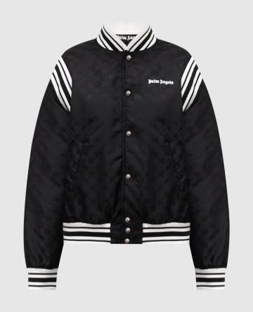 Черный бомбер с логотипом