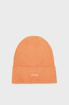 Женская персиковая шапка Оранжевый ONESIZE Calvin Klein K60K608519