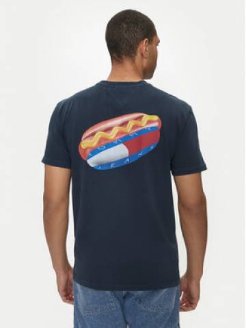 Tommy Jeans Футболка Fun Novelty DM0DM18552 Cиній Regular Fit Tommy Jeans Футболка Fun Novelty DM0DM18552 Cиній Regular Fit