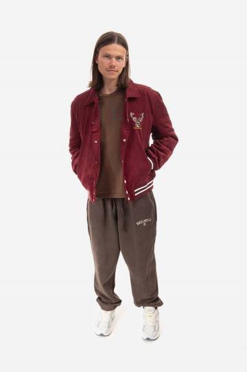 Куртка-бомбер Guess Originals x Simon Corduroy мужской цвет зелёный переходная M2BL07.WEUW0-F82E Куртка-бомбер Guess Originals x Simon Corduroy мужской цвет зелёный переходная M2BL07.WEUW0-F82E