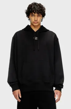 Мужское черное худи Черный L Diesel A09856 0BMBJ