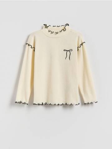 Reserved - Блузка з додаванням віскози - кремовий - 514EG-01X