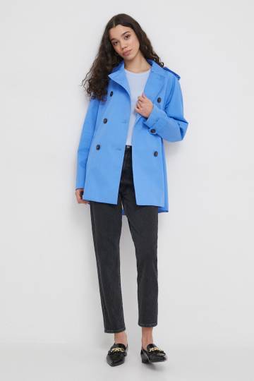 Хлопковый тренч Tommy Hilfiger переходной oversize Хлопковый тренч Tommy Hilfiger переходной oversize