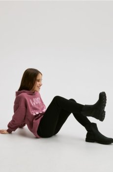 Reserved - Ребристі легінси - чорний - 987FF-99X