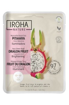 Уценка! Тканевая маска для лица Iroha Nature Brightening Dragon Fruit + Hyaluronic Acid Sheet Mask, 20 мл