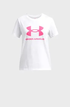 Детская белая футболка UA BIG LOGO SS Белый 7 Under Armour 1389756-100