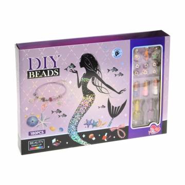Детский набор бисера Diy Beads в коробке, от 6 лет, 180 шт (LD6032) Детский набор бисера Diy Beads в коробке, от 6 лет, 180 шт (LD6032)