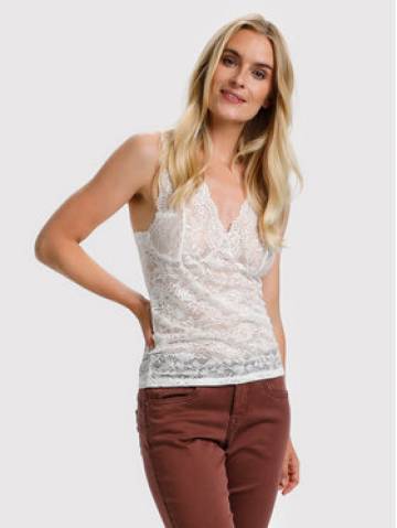 Cream Топ Glaze 10604095 Білий Regular Fit Cream Топ Glaze 10604095 Білий Regular Fit