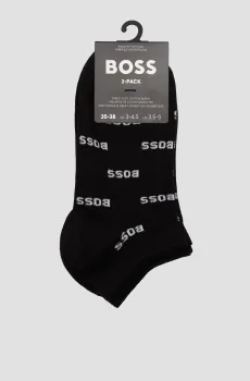 Женские черные носки (2 пары) Черный 35-38 BOSS 50510748;001