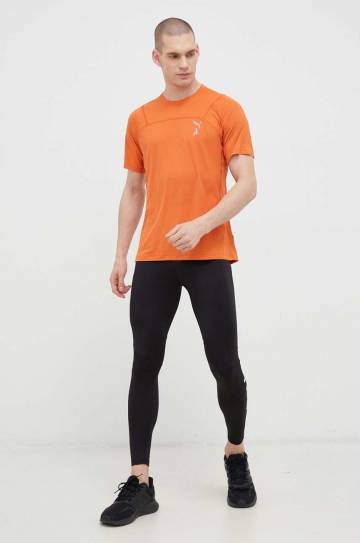 Футболка для бега Puma Seasons цвет оранжевый однотонная Футболка для бега Puma Seasons цвет оранжевый однотонная