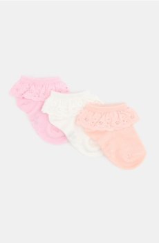 Шкарпетки з воланами 3 pack - різнобарвний