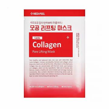 Тканевая маска для лица Medi-Peel Red Lacto Collagen Pore Lifting Mask с лифтинг-эффектом, 10 шт Тканевая маска для лица Medi-Peel Red Lacto Collagen Pore Lifting Mask с лифтинг-эффектом, 10 шт