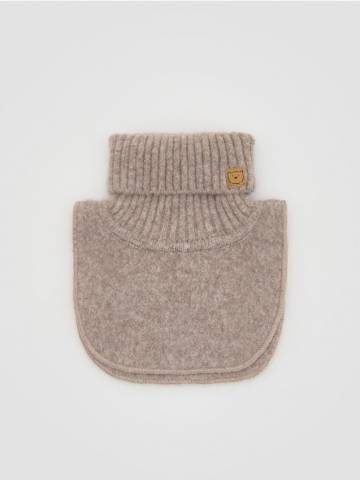 Reserved - Шарф-хомут зі змішаної вовни - бежевий - 471HW-08X