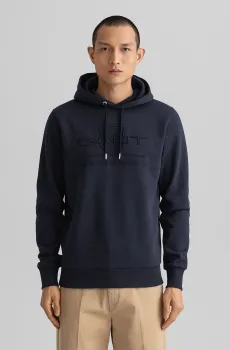 Мужское темно-синее худи REG TONAL SHIELD Синий XXL Gant 2037020