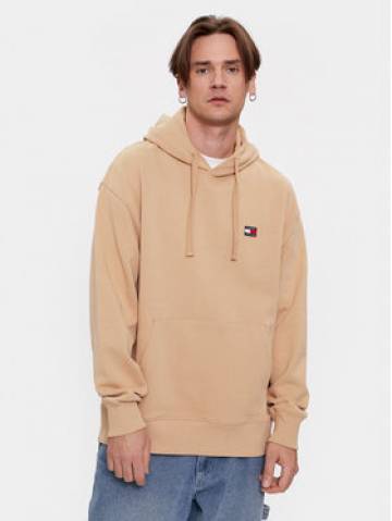Tommy Jeans Світшот DM0DM16369 Бежевий Relaxed Fit Tommy Jeans Світшот DM0DM16369 Бежевий Relaxed Fit