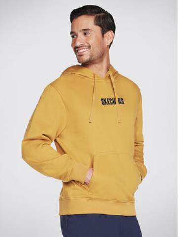 Skechers Світшот Sweats Incognito Hoodie HD6 Золотий Regular Fit Skechers Світшот Sweats Incognito Hoodie HD6 Золотий Regular Fit