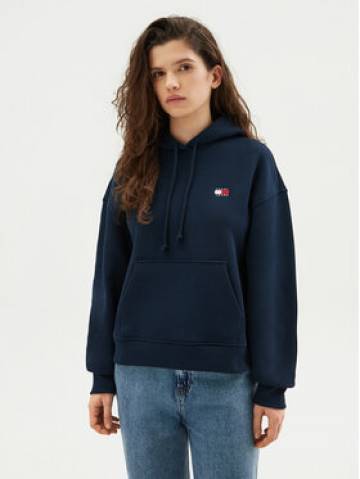 Tommy Jeans Світшот Badge DW0DW19414 Cиній Boxy Fit Tommy Jeans Світшот Badge DW0DW19414 Cиній Boxy Fit