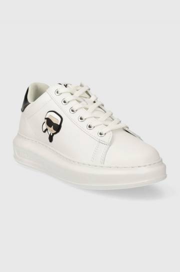 Кожаные кроссовки Karl Lagerfeld KAPRI цвет белый KL62530N Кожаные кроссовки Karl Lagerfeld KAPRI цвет белый KL62530N