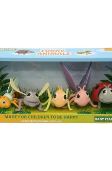 Детский набор игрушек-фигурок Baby Team Насекомые, от 3 лет, 12*28.5*11 см, 5 шт (8834)