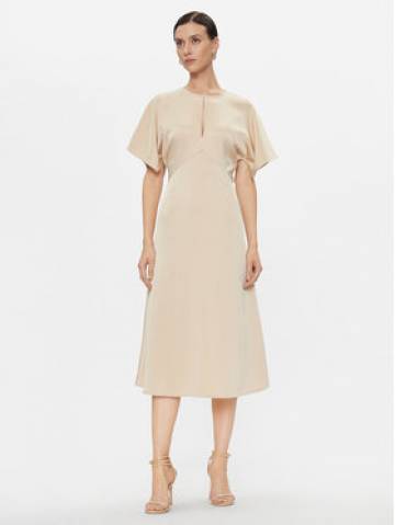 MICHAEL Michael Kors Повсякденна сукня MF381OI99G Бежевий Regular Fit MICHAEL Michael Kors Повсякденна сукня MF381OI99G Бежевий Regular Fit