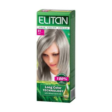 Стойкая крем-краска для волос Elitan Hair Color Cream 81 Пепельный, 115 мл Стойкая крем-краска для волос Elitan Hair Color Cream 81 Пепельный, 115 мл