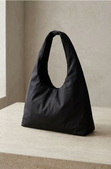 Сумка на плече типу hobo - чорний