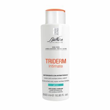 Гель для интимной гигиены BioNike Triderm Intimate Wash With Antibacterial Agent pH 3.5, 500 мл Гель для интимной гигиены BioNike Triderm Intimate Wash With Antibacterial Agent pH 3.5, 500 мл