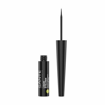 Жидкая биоподводка для глаз Sante Liquid Eyeliner 01 Black, 3.5 мл Жидкая биоподводка для глаз Sante Liquid Eyeliner 01 Black, 3.5 мл