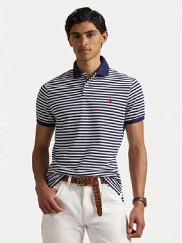 Polo Ralph Lauren Поло 710956682001 Cиній Custom Slim Fit Polo Ralph Lauren Поло 710956682001 Cиній Custom Slim Fit
