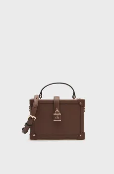 Женская коричневая кожаная сумка AUTOGRAPH Коричневый ONESIZE Karl Lagerfeld B1W30100