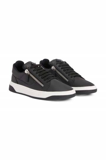 Кожаные кроссовки Giuseppe Zanotti GZ цвет чёрный RM30035.001 Кожаные кроссовки Giuseppe Zanotti GZ цвет чёрный RM30035.001
