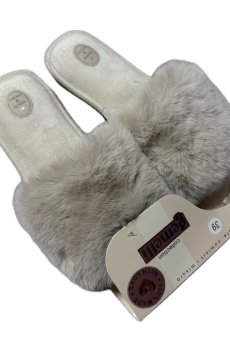 Женские комнатные тапочки Gemelli Милана, открытые, бежевые, размер 38