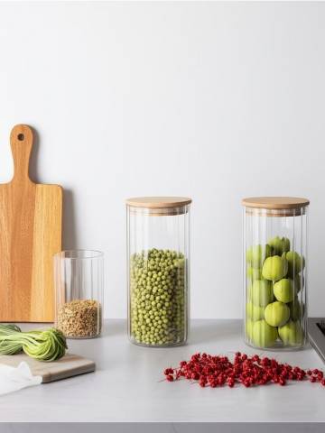 Контейнер для їжі з кришкою - clear