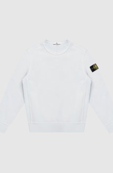 Детский голубой свитшот с логотипом