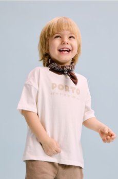 Reserved - Бавовняна футболка з принтом - кремовий - 028IT-01X