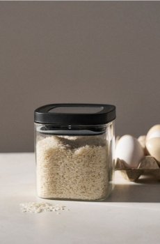 Банка для їжі з кришкою - clear
