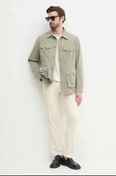 Футболка с примесью льна BOSS