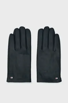 Мужские темно-синие кожаные перчатки ESSENTIAL FLAG LEATHER Синий L-XL Tommy Hilfiger AM0AM11482