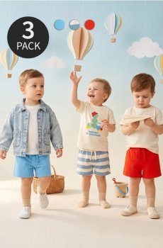 Трикотажні шорти 3 pack - синій