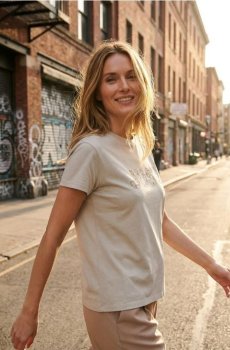 Футболка з принтом - сірий