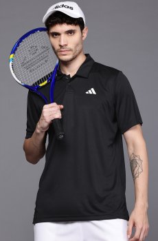 ADIDAS Brand Logo Detail Tennis Club Polo Collar T-shirt