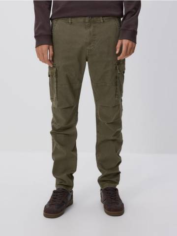 Reserved - Штани slim fit у стилі карго - коричневувато-зелений - 6003L-78X Reserved - Штани slim fit у стилі карго - коричневувато-зелений - 6003L-78X