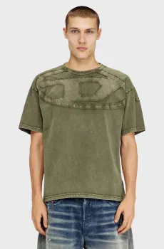 Мужская зеленая футболка T-BOXT-DEN Зеленый XL Diesel A19545 0HGBX