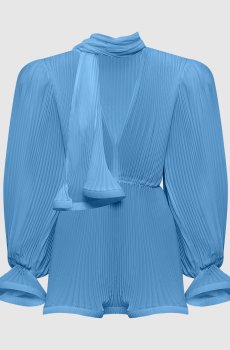 Голубое платье мини Puffy