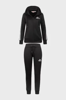 Женский черный спортивный костюм (худи, брюки) BROMLEY Черный XL Lonsdale 117326