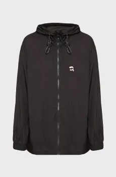 Женская черная ветровка Черный L Karl Lagerfeld A3W15027