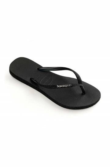 Вьетнамки Havaianas SLIM SPARKLE II женские цвет чёрный на плоском ходу 4146093.0090 Вьетнамки Havaianas SLIM SPARKLE II женские цвет чёрный на плоском ходу 4146093.0090